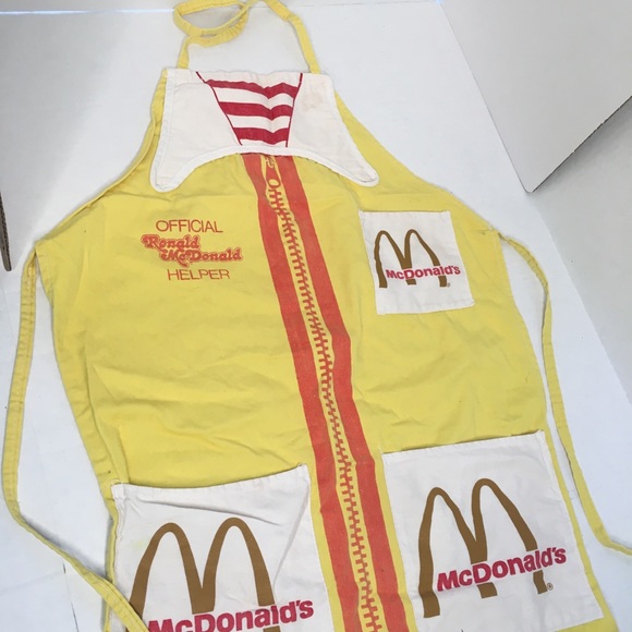 McDonald’s apron child size VTG 1970s RARE - Picture 5 of 8